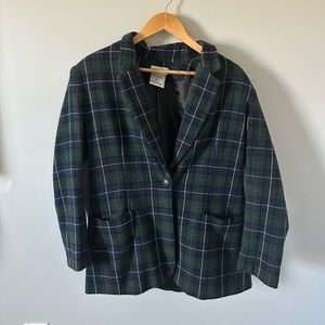 Plaid White Stag Coat